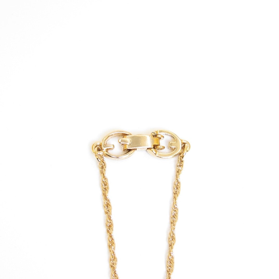 Givenchy Vintage Sculpted G Pendant Necklace