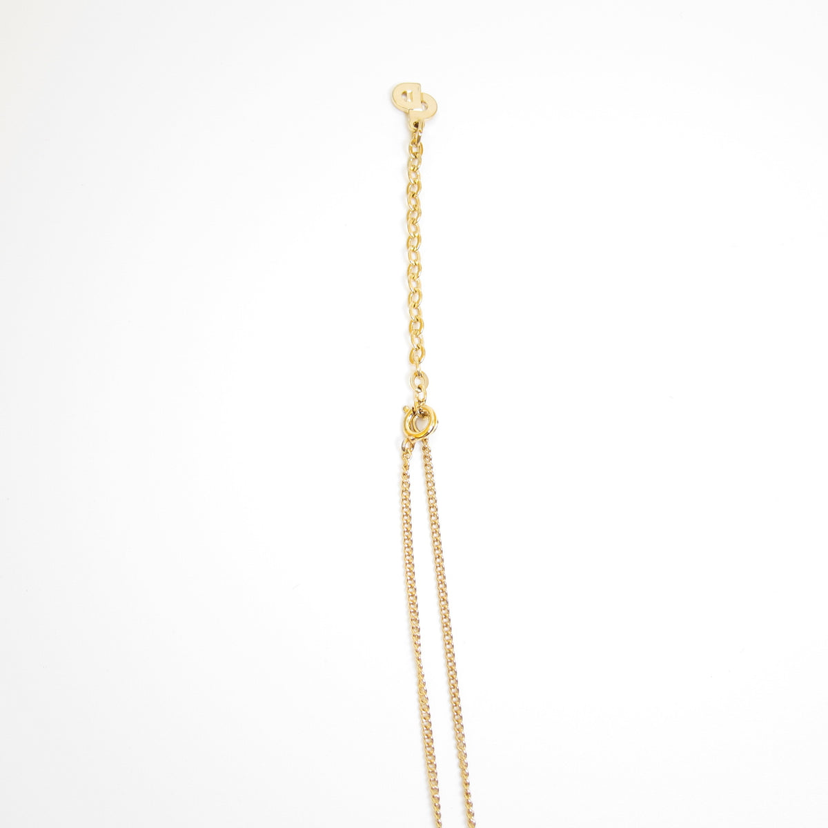 Christian Dior Vintage Oval CD Pendant Necklace