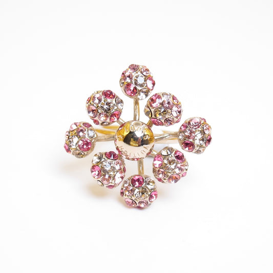 Louis Vuitton Vintage Mille Et Une Nuits Pink Color Stone Golden Ring