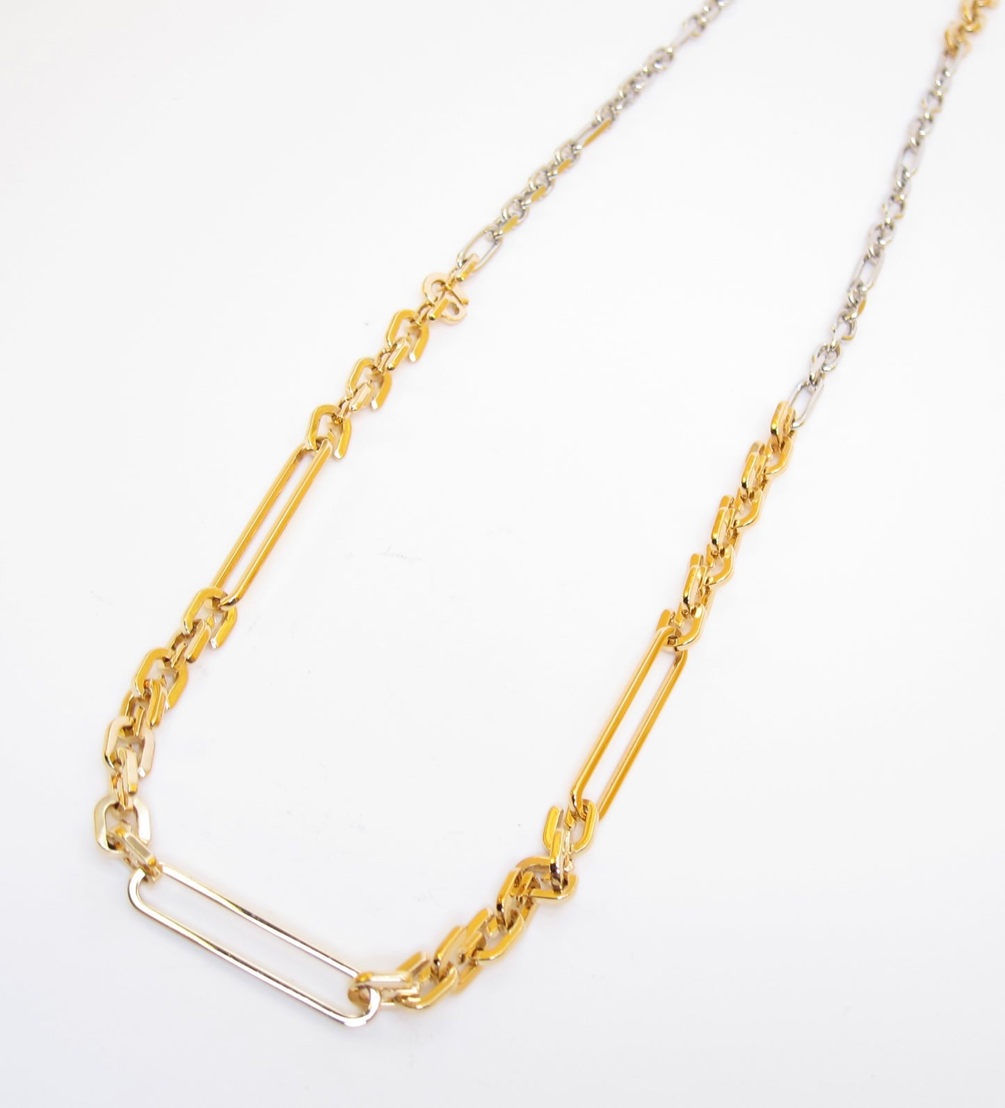 Givenchy Vintage G Logo Two Tone Necklace