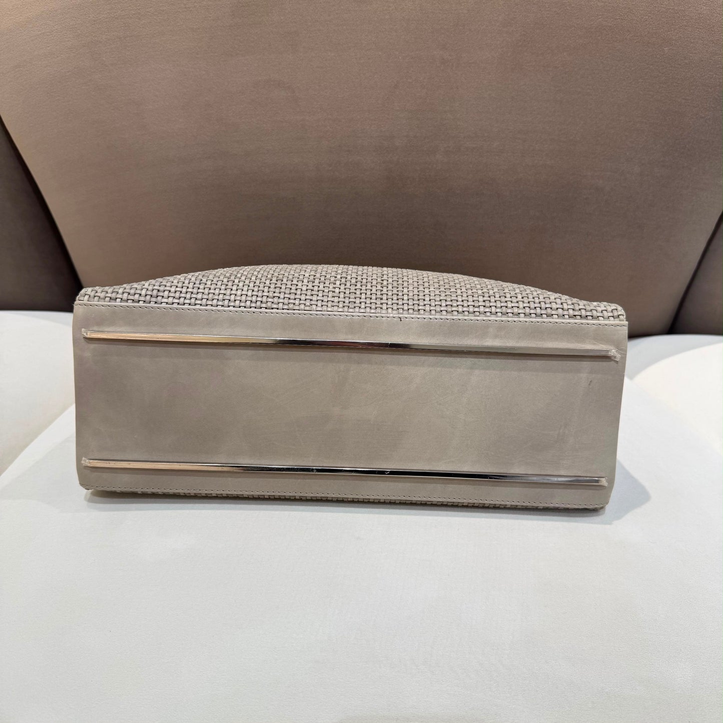 Balenciaga Vintage Greige Textured Leather 2-Way Tote Bag