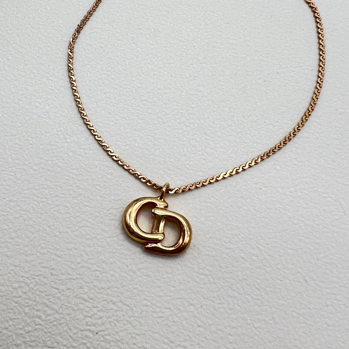 Christian Dior Vintage CD Logo Golden Bracelet