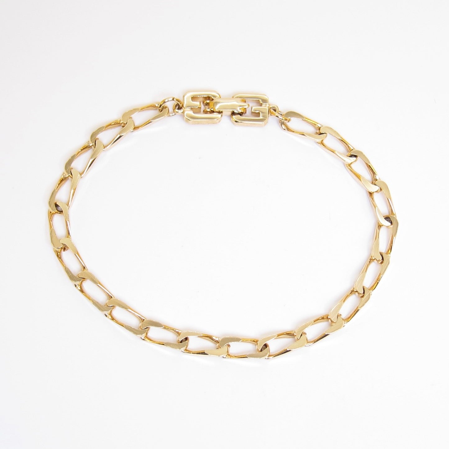 Givenchy Vintage Stylish Golden Link Chain Bracelet