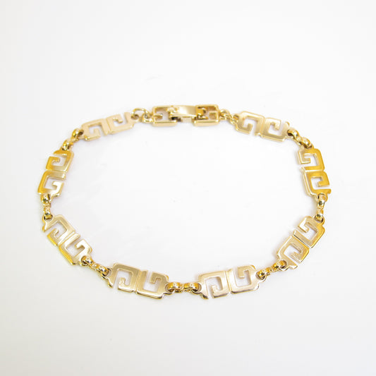 Givenchy Vintage GG Logo Golden Bracelet
