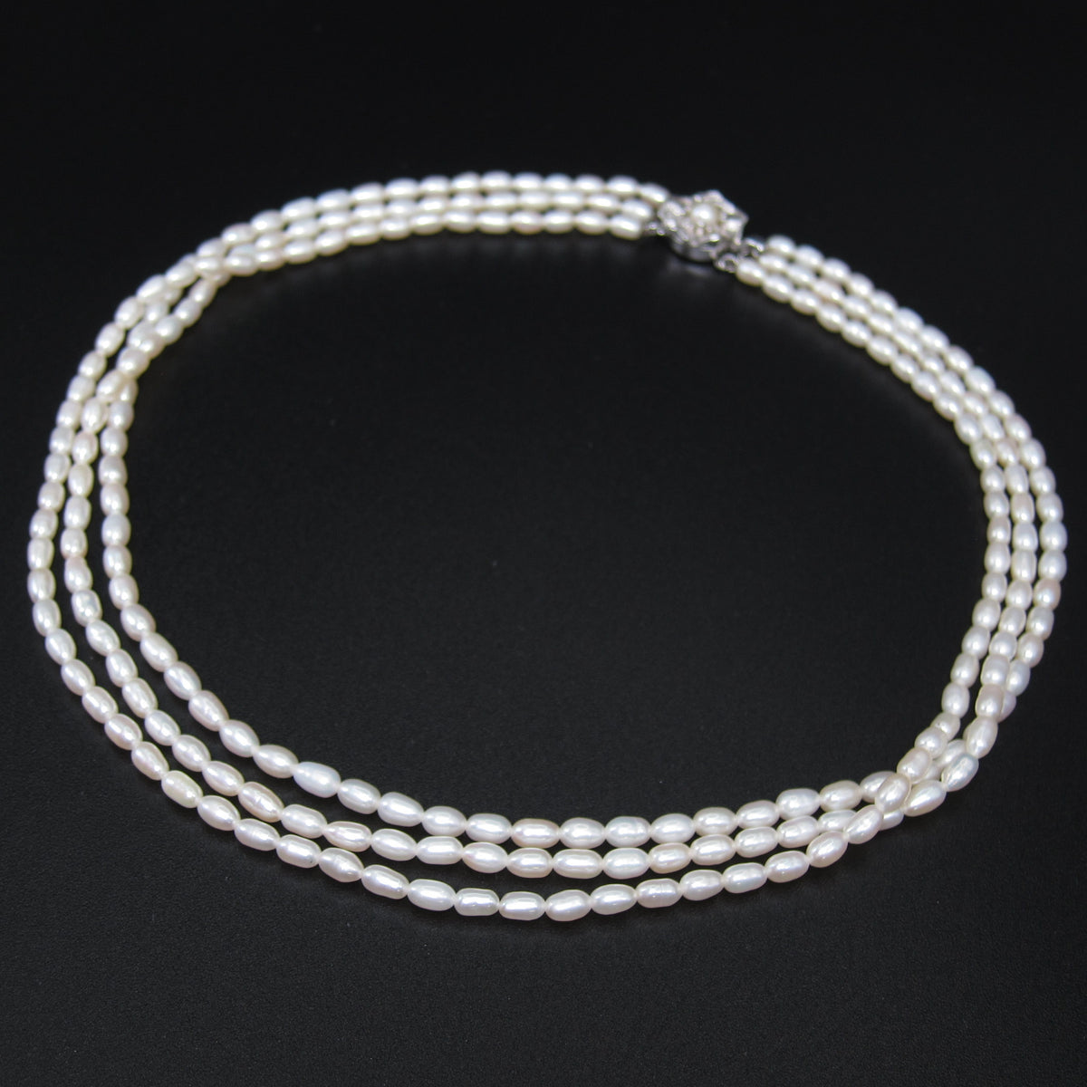 Vintage Freshwater Pearl Triple-Strand Necklace