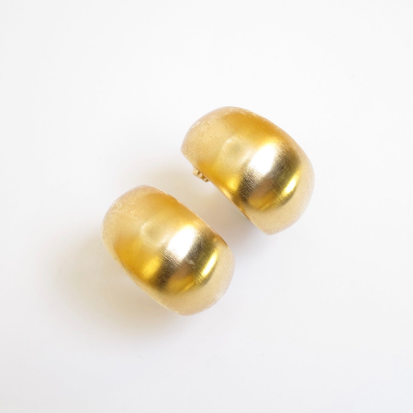Monet Vintage Dome Golden Clip-on Earrings