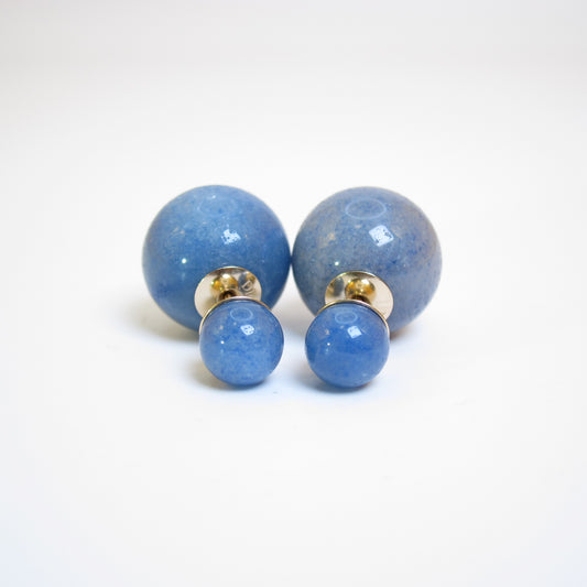 Christian Dior Vintage Blue Tribales Earrings