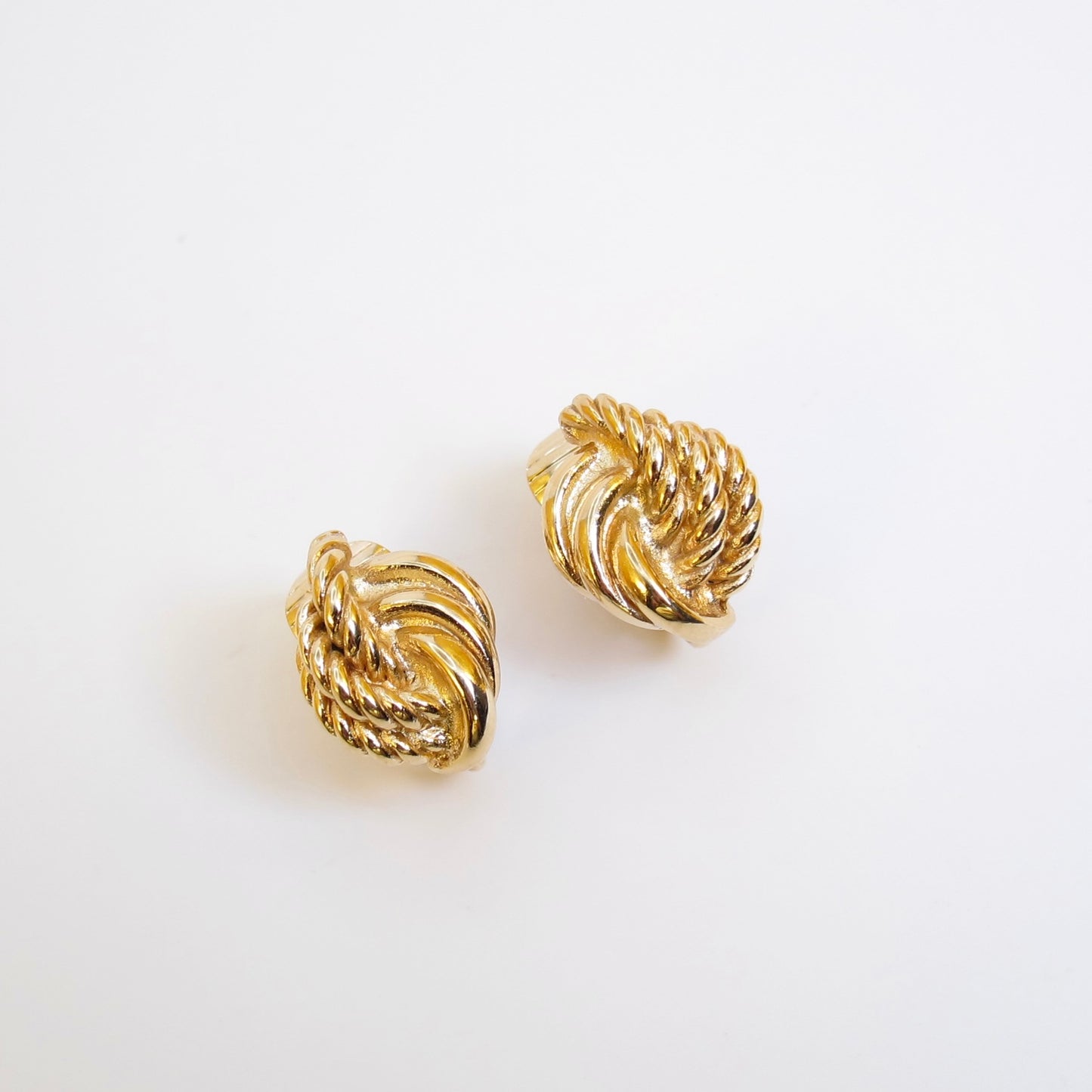 Christian Dior Vintage Stylish Golden Clip-on Earrings