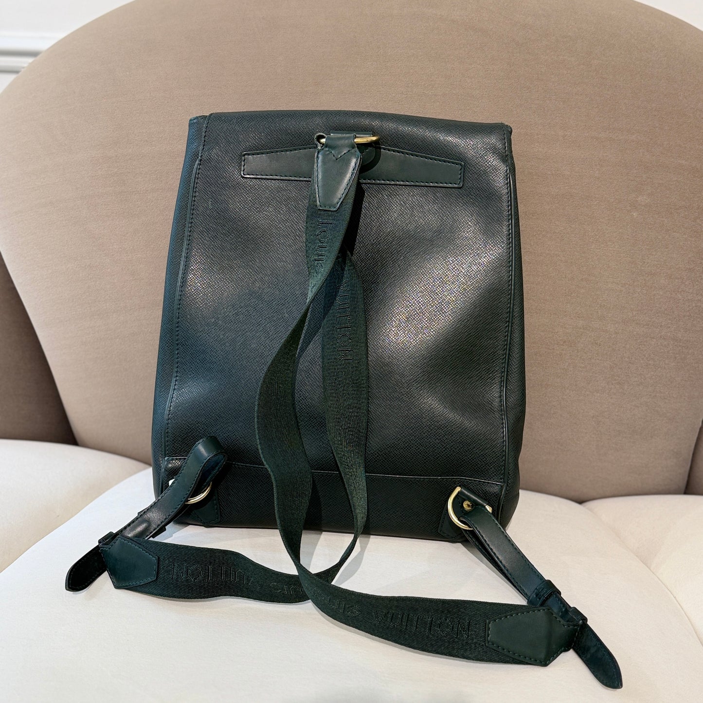 Louis Vuitton Deep Green Taiga Cassiar Backpack