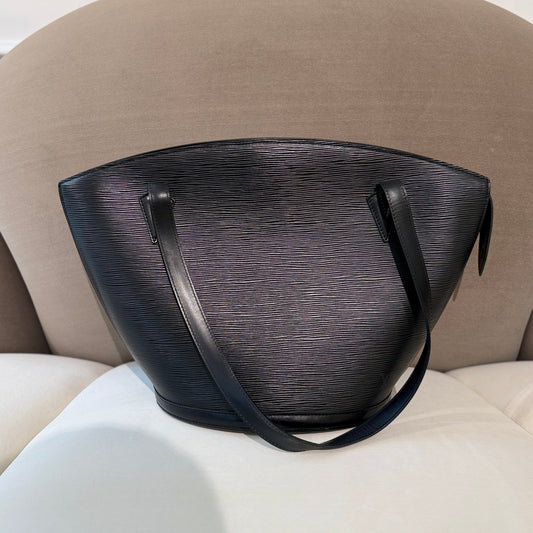 Louis Vuitton Vintage Saint Jacques Epi Leather Tote Bag Noir Black
