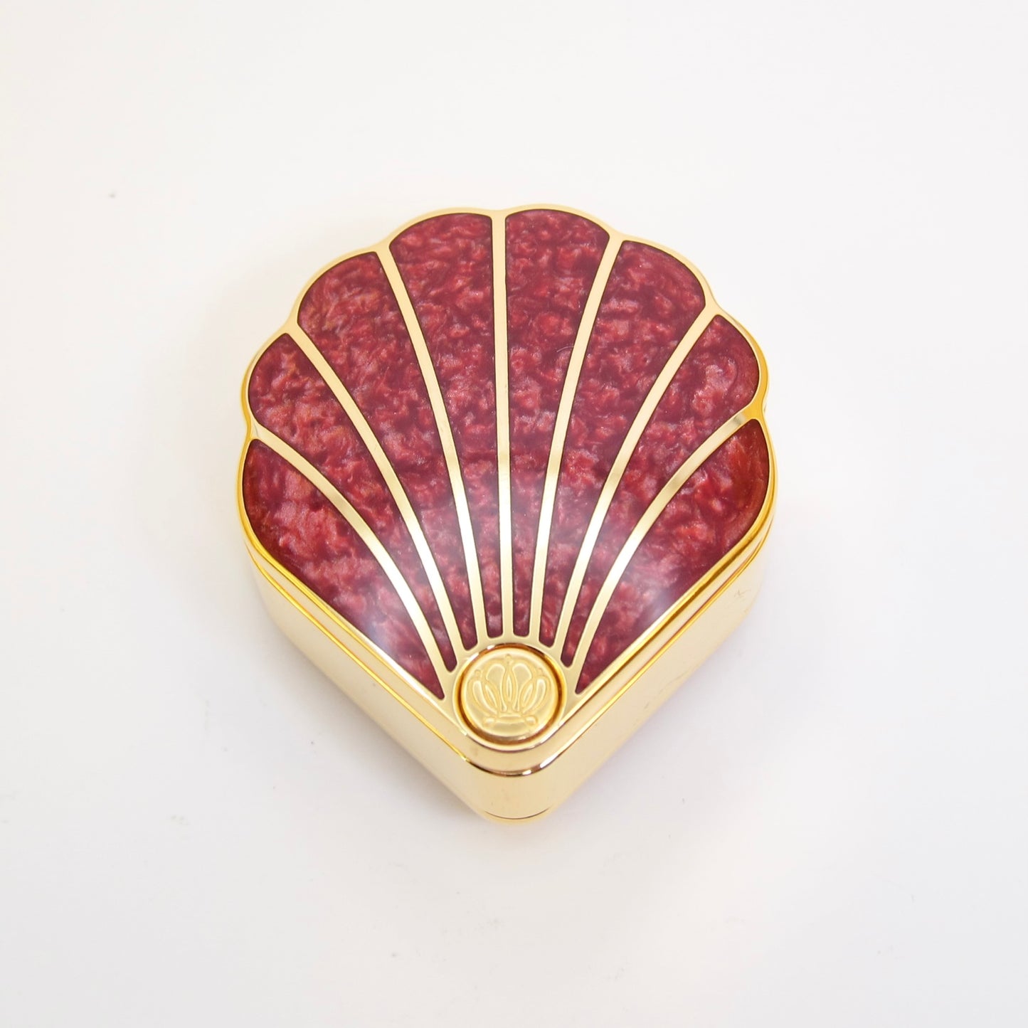 Mikimoto Vintage Red Shell with Pearl Golden Pocket Watch