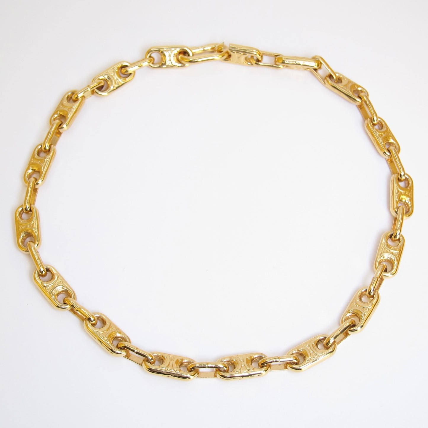 Celine Vintage Maillon Triomphe Chain Necklace