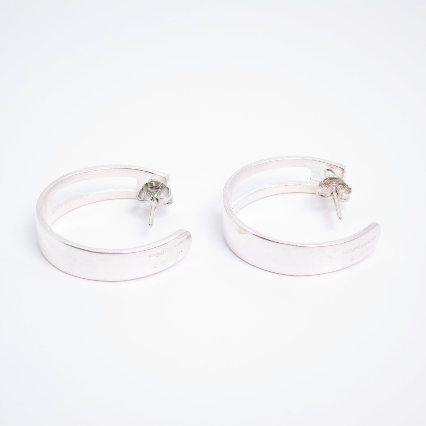 Gucci Vintage G Logo 925 Silver Earrings