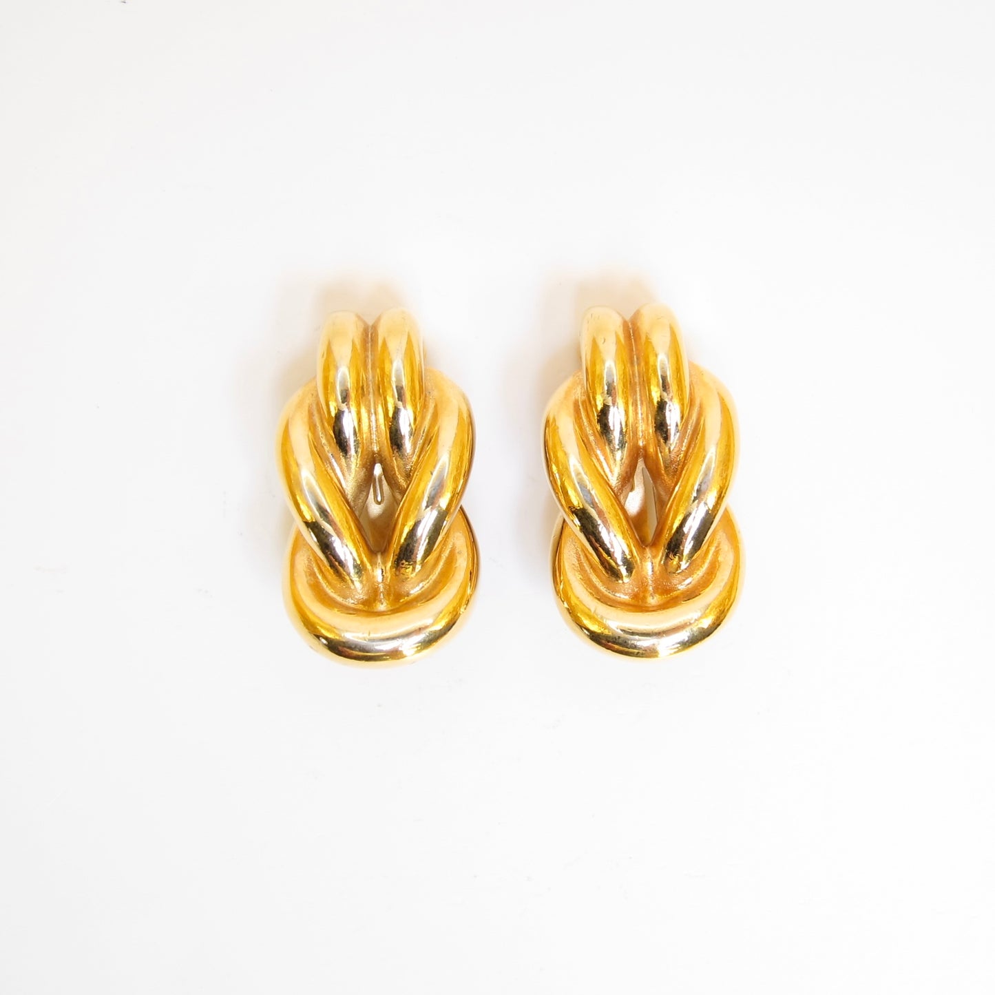 Gucci Vintage Stylish Golden Clip-on Earrings