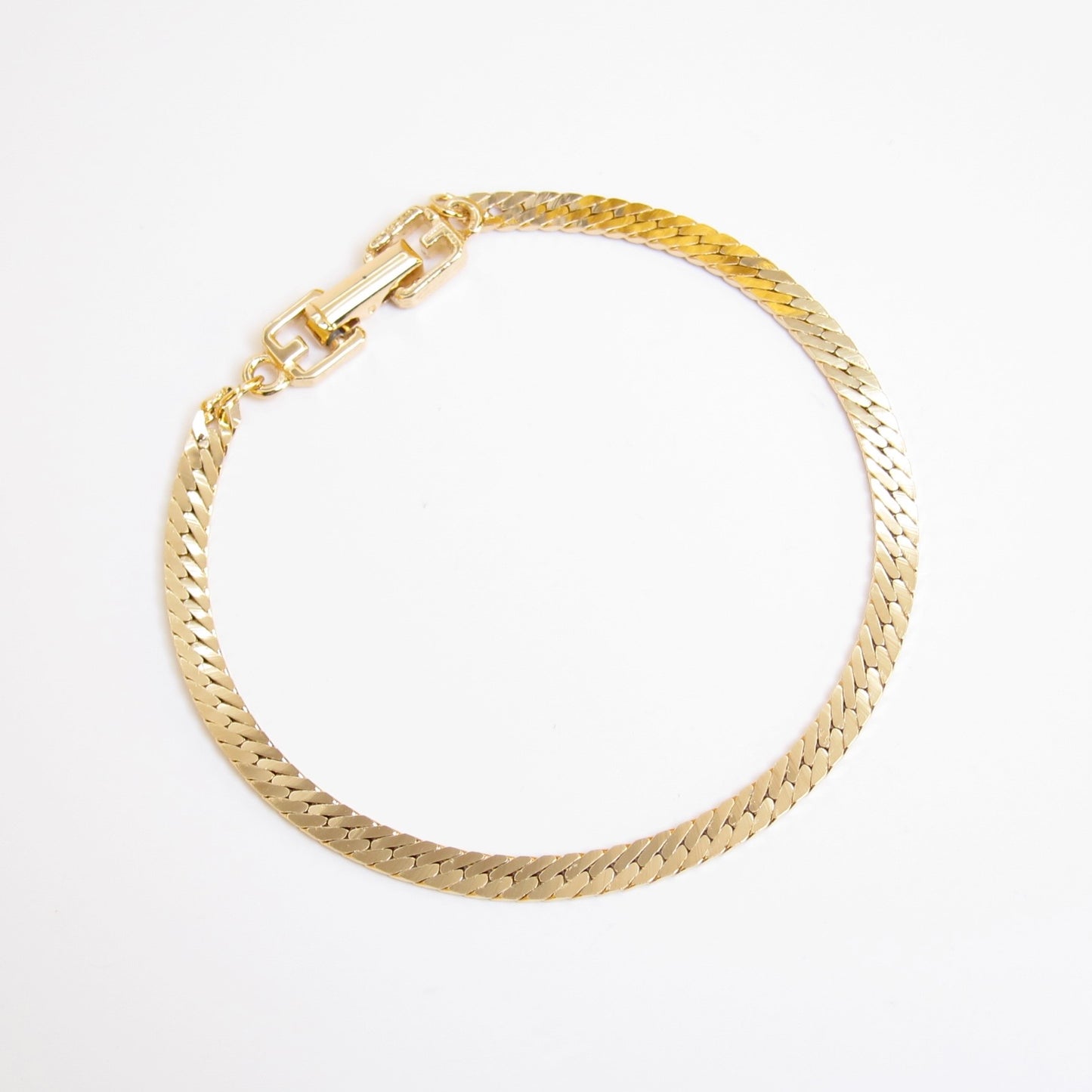 Givenchy Vintage Stylish Golden Link Chain Bracelet