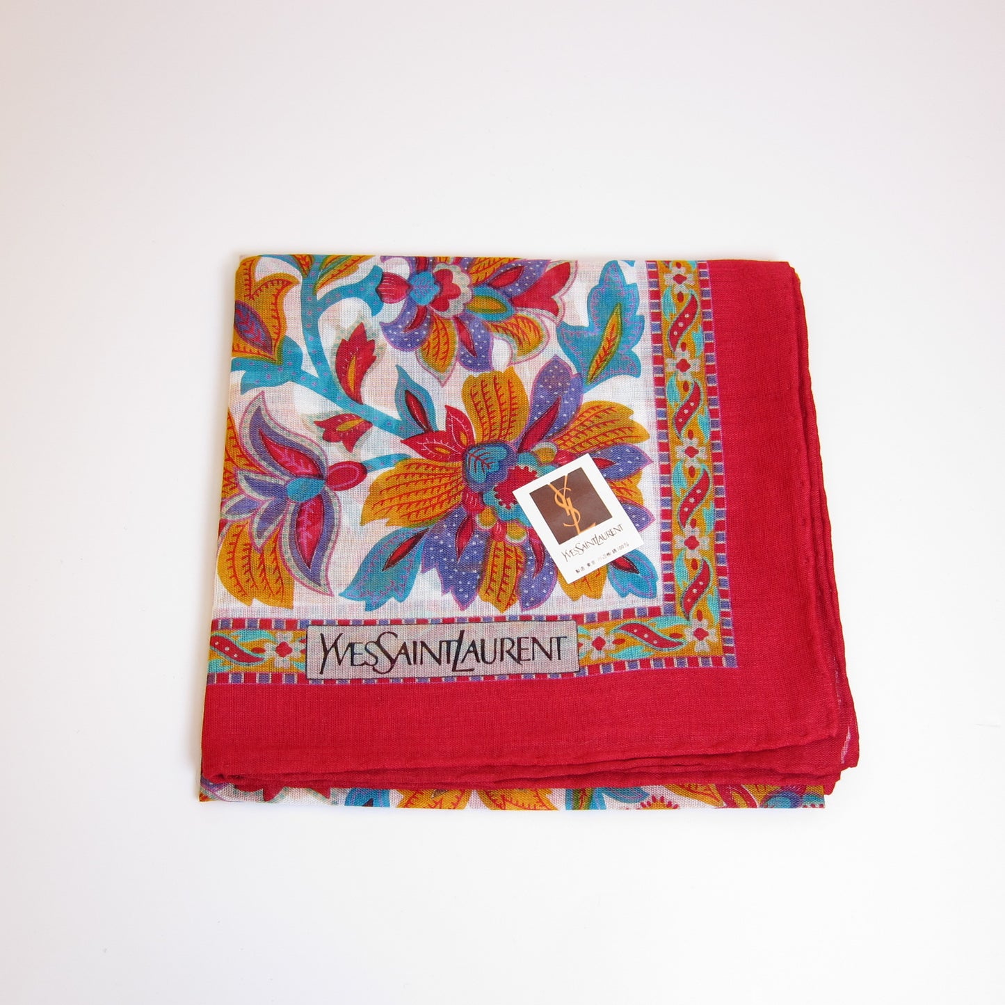 Yves Saint Laurent Vintage Unused Handkerchief