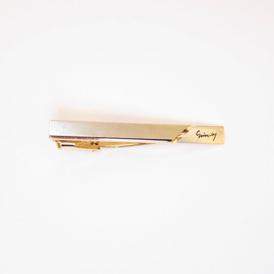Givenchy Vintage Givenchy Logo Two Tone Tie Clip