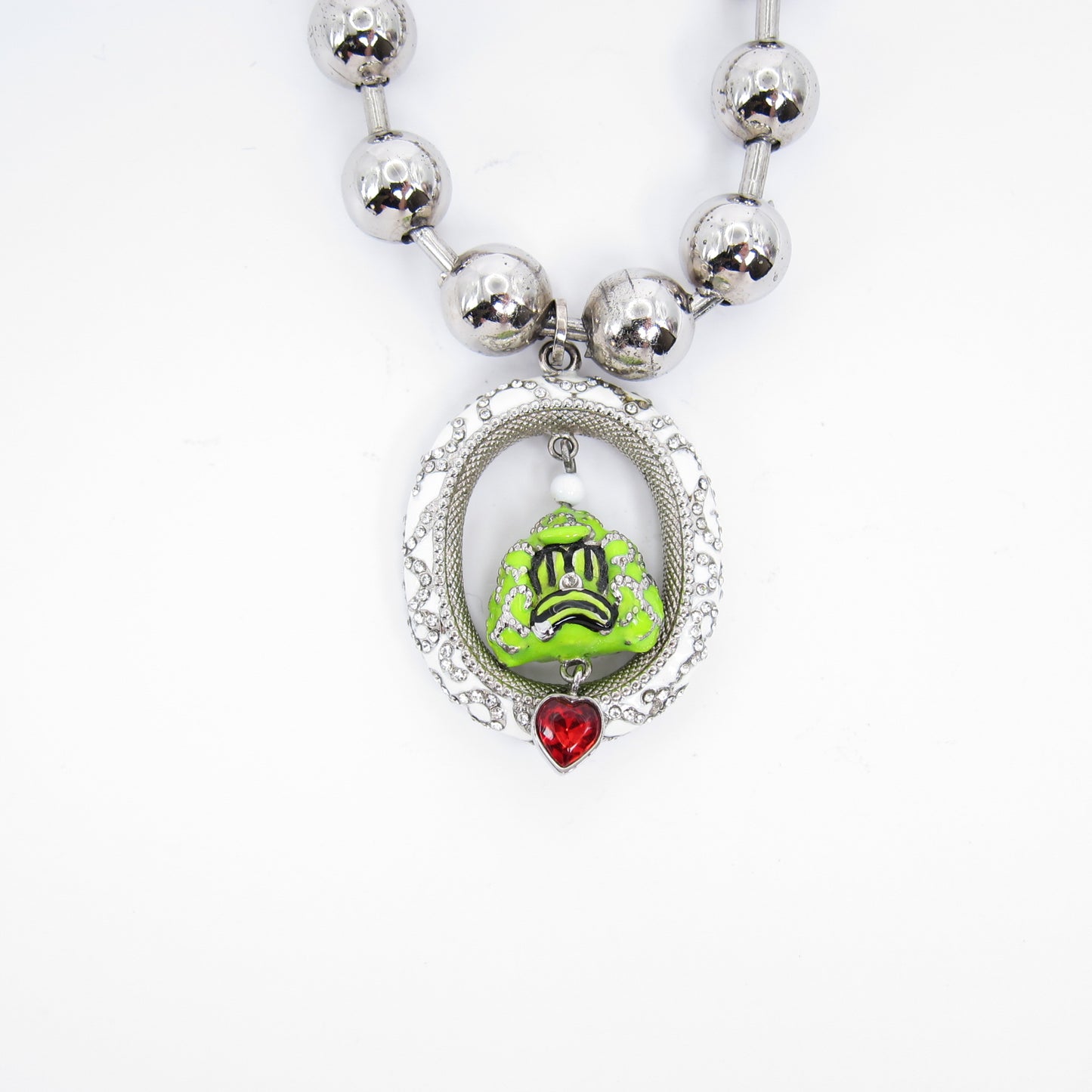 Givenchy Vintage Givenchy X Chito The Clown Silver Necklace