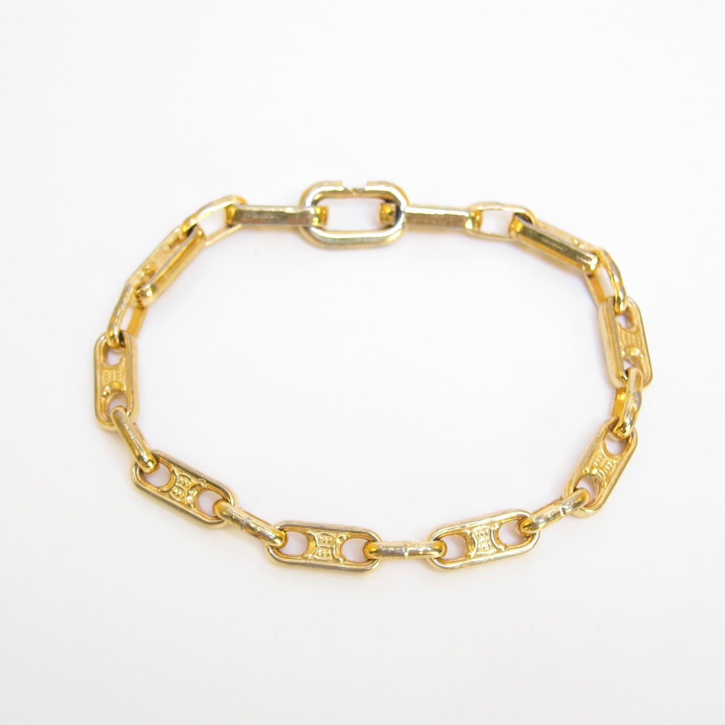 Celine Vintage Maillon Triomphe Chain Bracelet