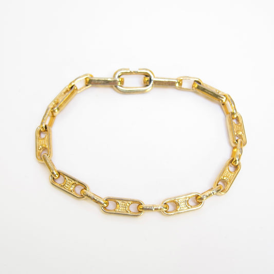Celine Vintage Maillon Triomphe Chain Bracelet