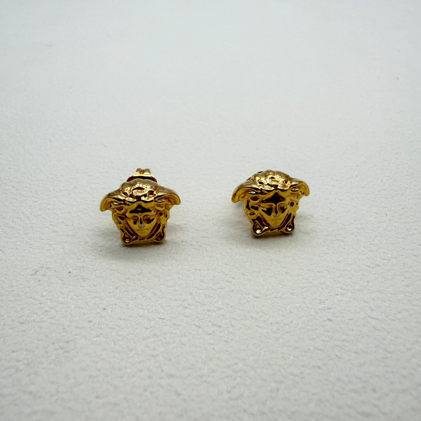 Versace Vintage Medusa Golden Earrings
