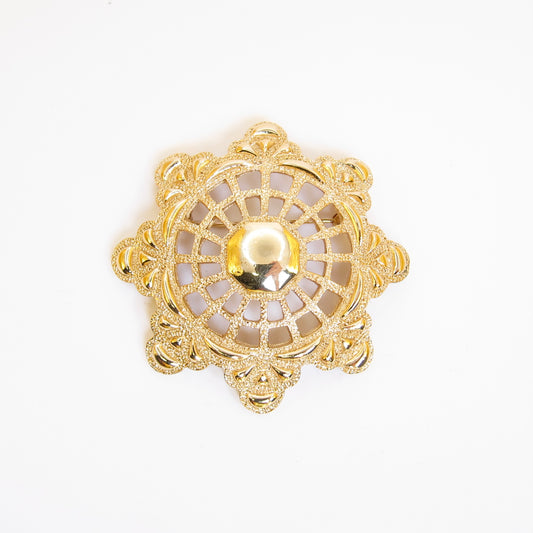 Christian Dior Vintage Stylish Golden Brooch