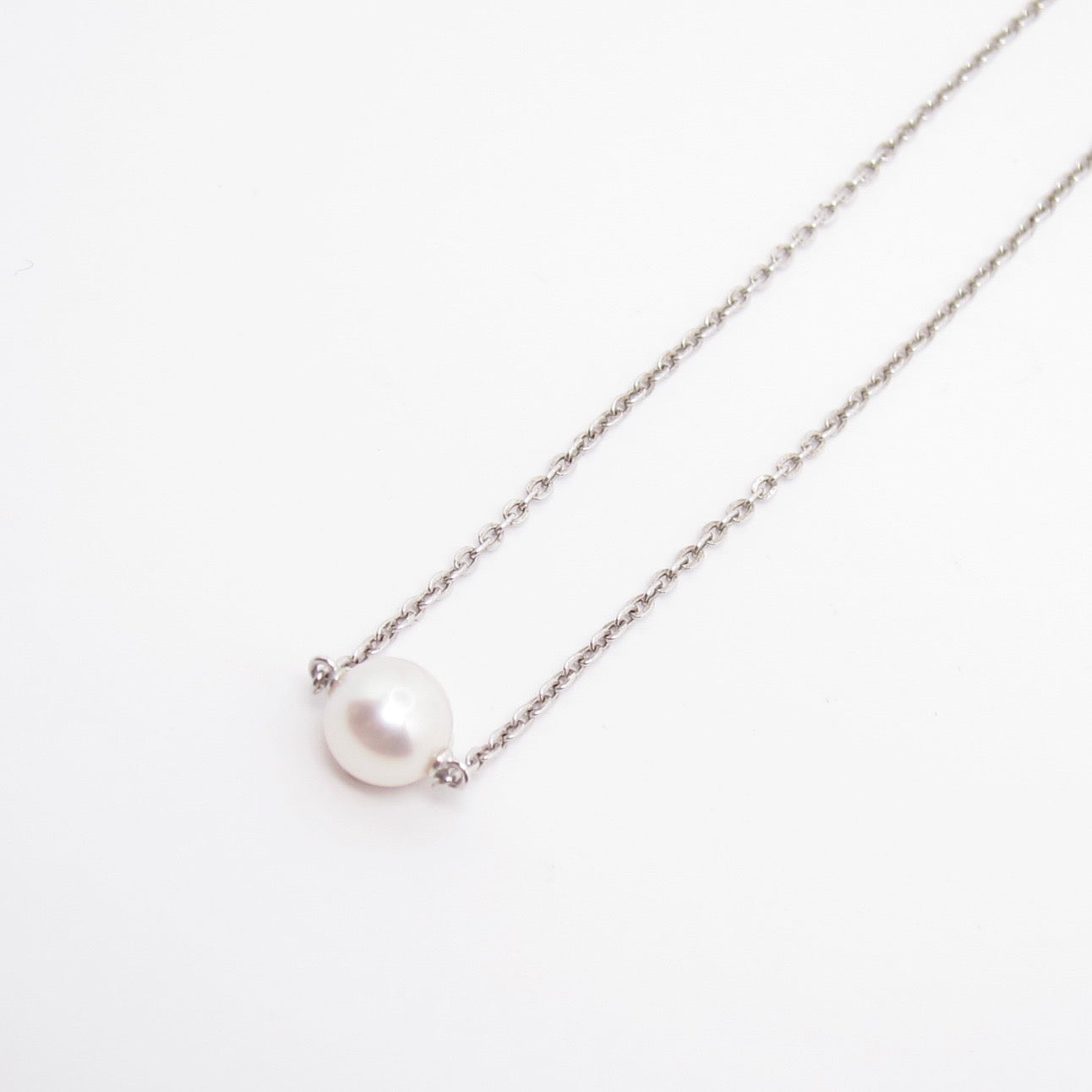 Mikimoto Vintage Akoya Pearl Silver Necklace