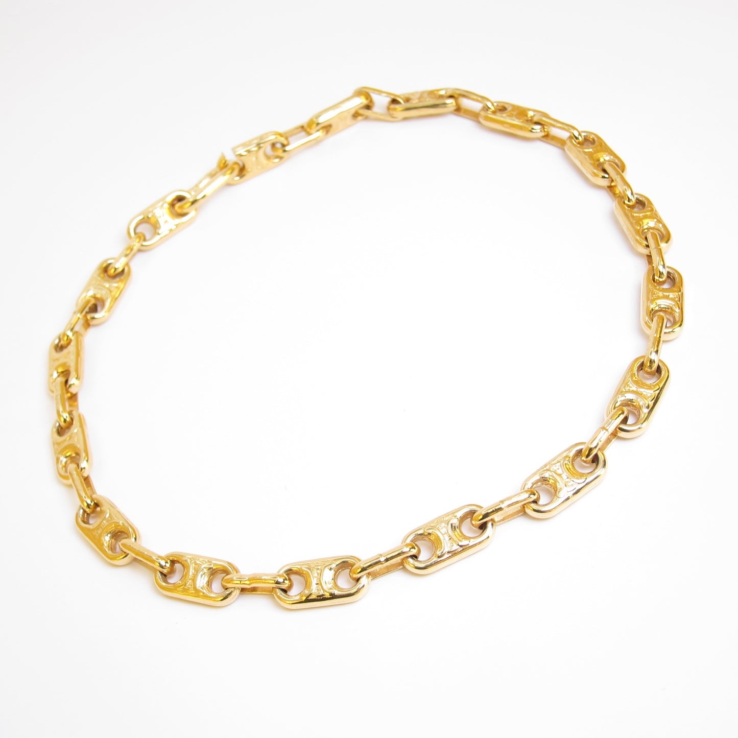 Celine Vintage Maillon Triomphe Chain Necklace