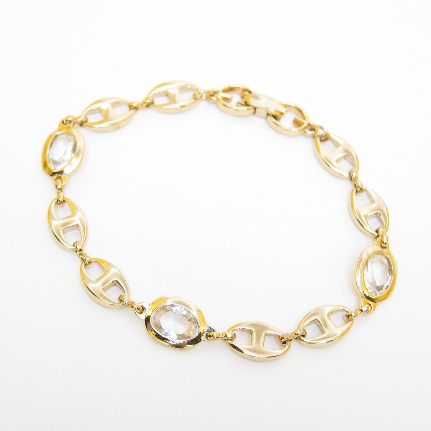 Givenchy Vintage Crystal Link Bracelet