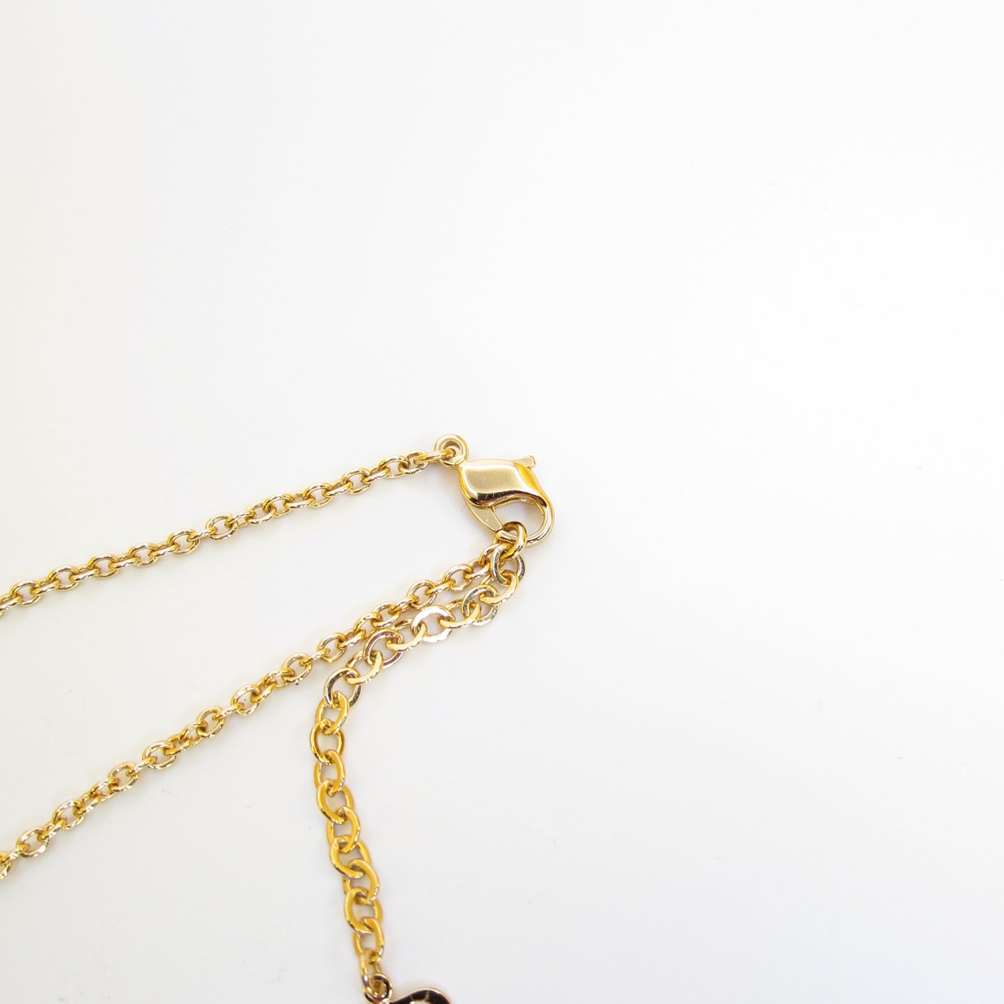 Christian Dior Vintage Dior Logo in Twist Oval Shape Golden Necklace