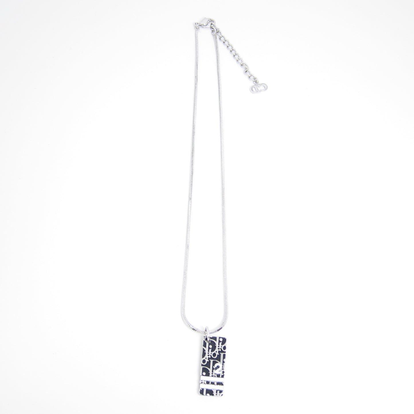 Christian Dior Vintage Black and Silver Trotter Necklace