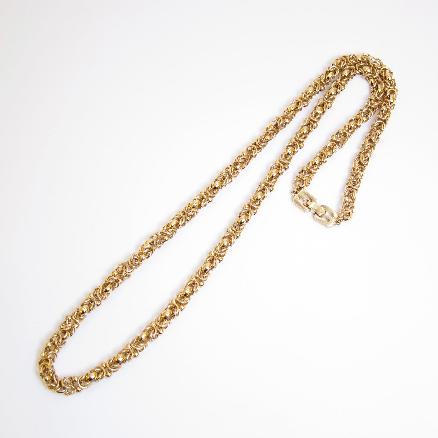 Givenchy Vintage Stylish Golden Long Chain Necklace