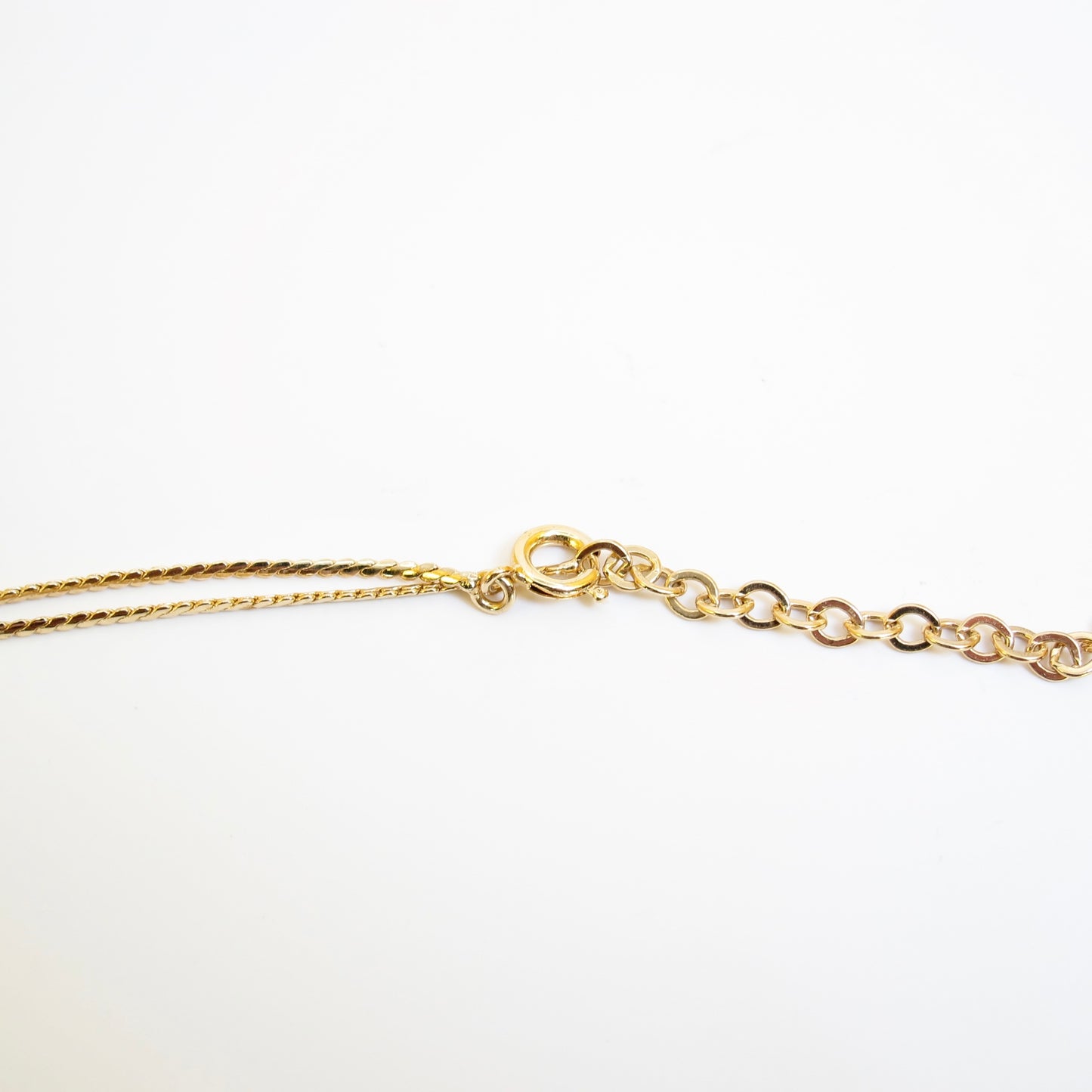 Christian Dior Vintage V Shaspe with Rhinestone Golden Necklace