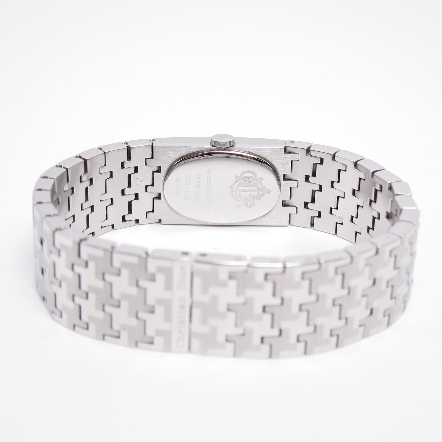 Christian Dior Vintage Miss Dior Black Face Silver Watch