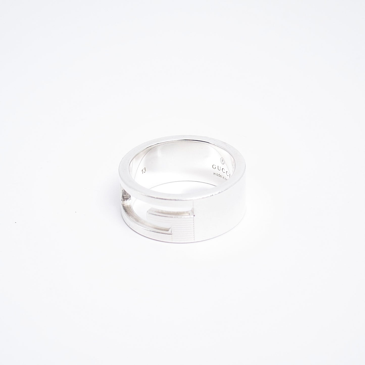 Gucci Vintage G Logo 925 Silver Ring