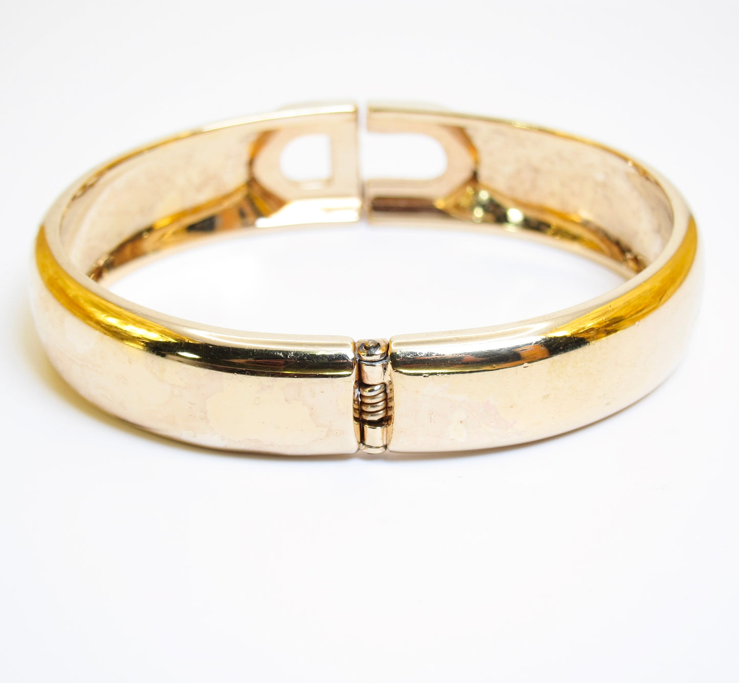 Christian Dior Vintage CD Logo Golden Bangle
