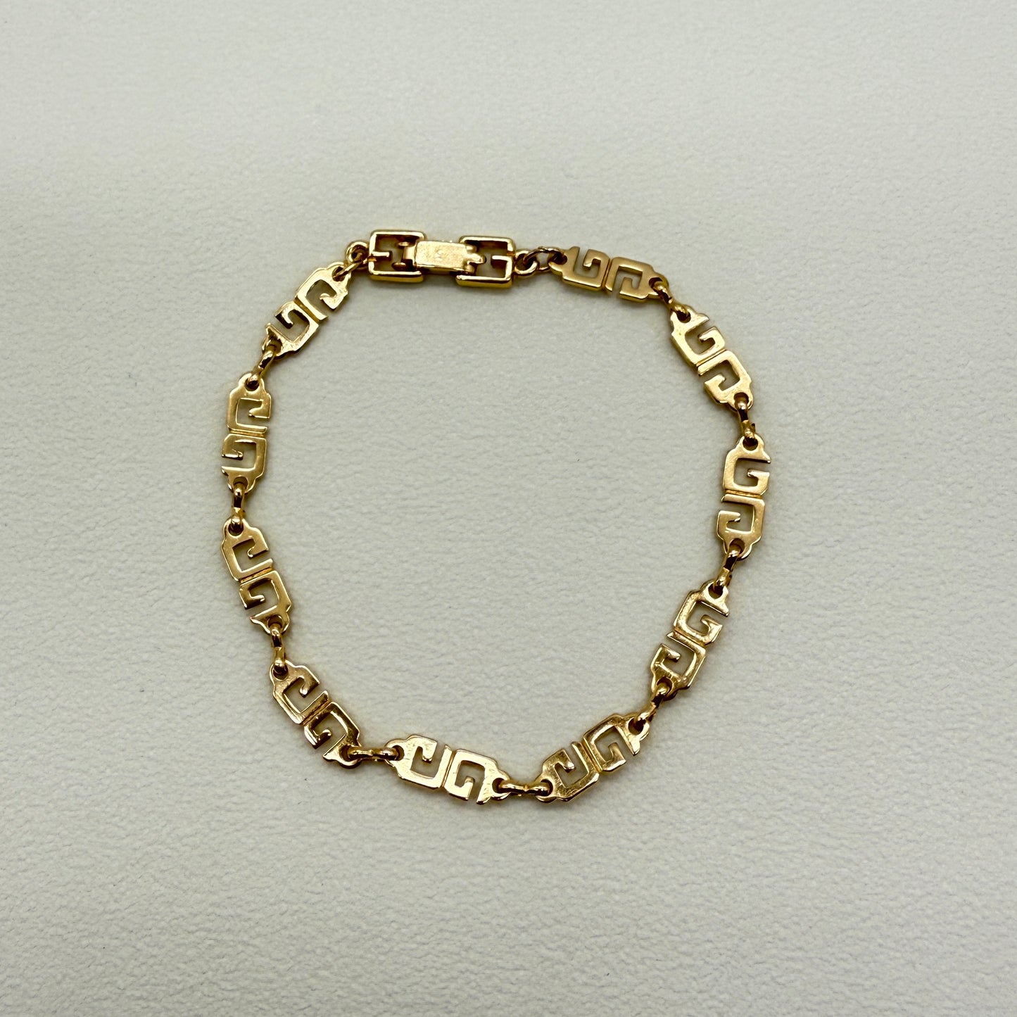 Givenchy Vintage GG Logo Golden Bracelet