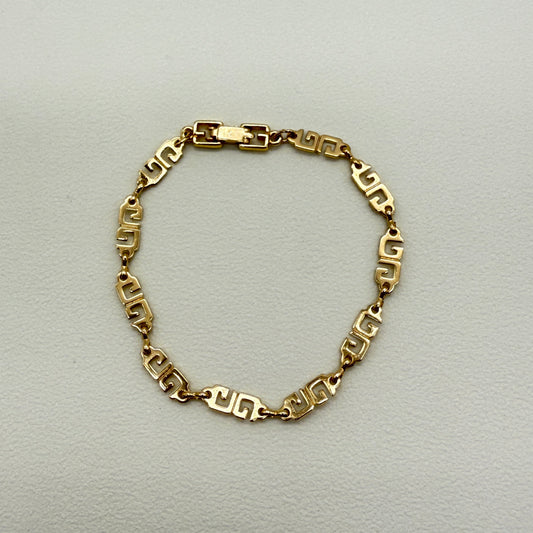 Givenchy Vintage GG Logo Golden Bracelet