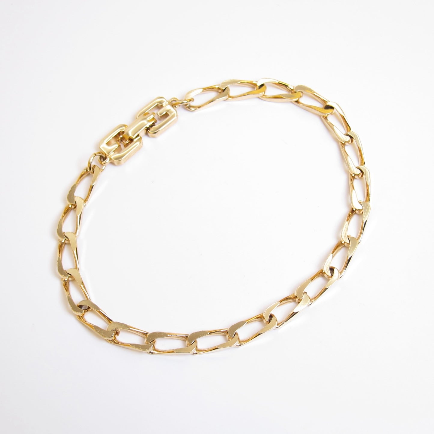 Givenchy Vintage Stylish Golden Link Chain Bracelet