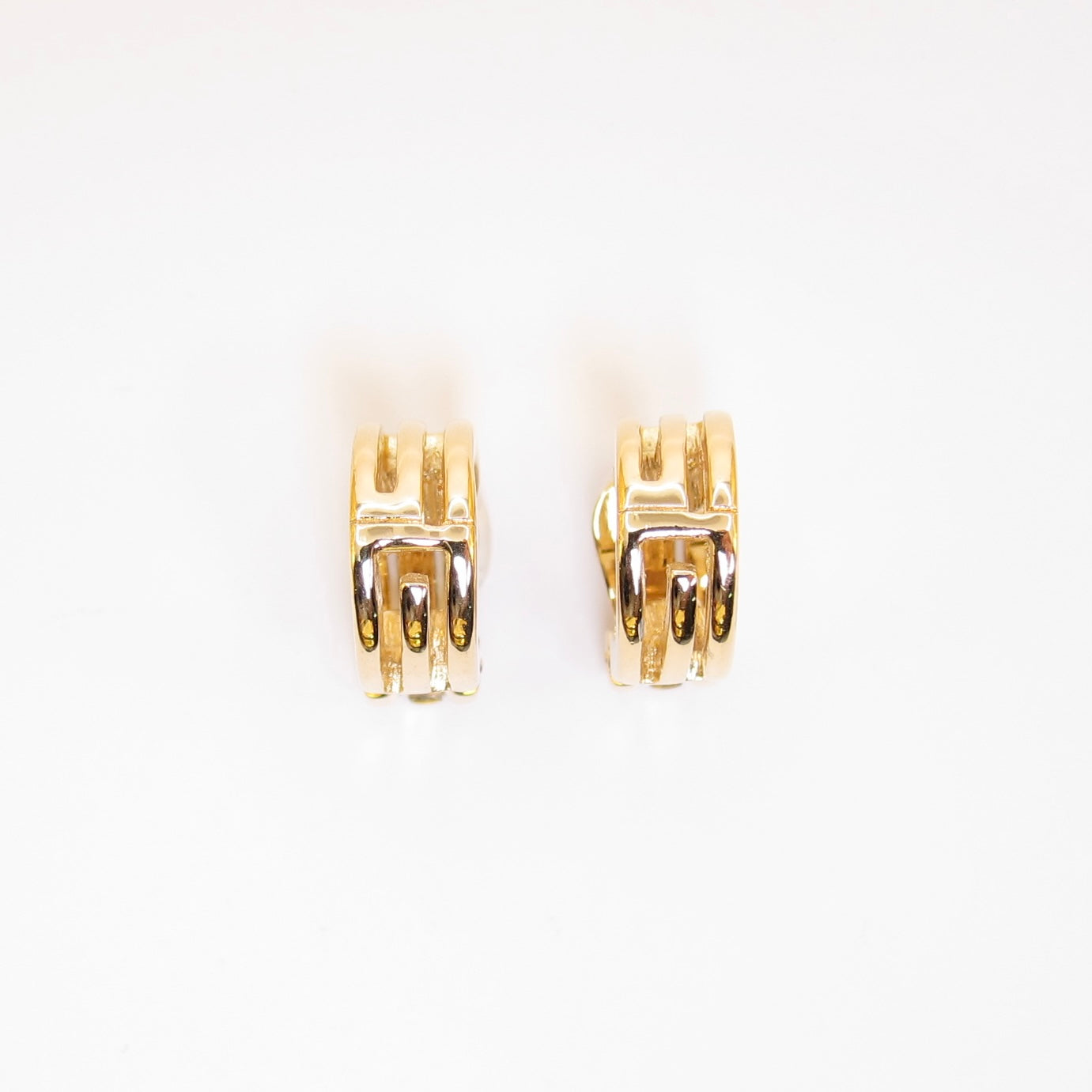 Givenchy Vintage GG Logo Golden Clip-on Earrings