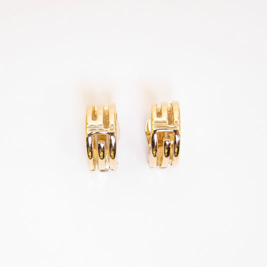 Givenchy Vintage GG Logo Golden Clip-on Earrings
