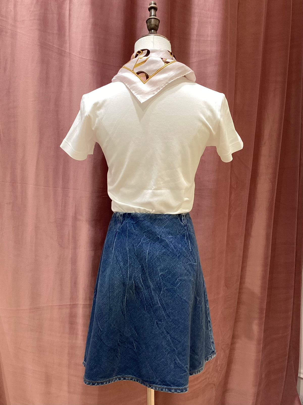 Gucci Vintage Blue Denim Skirt