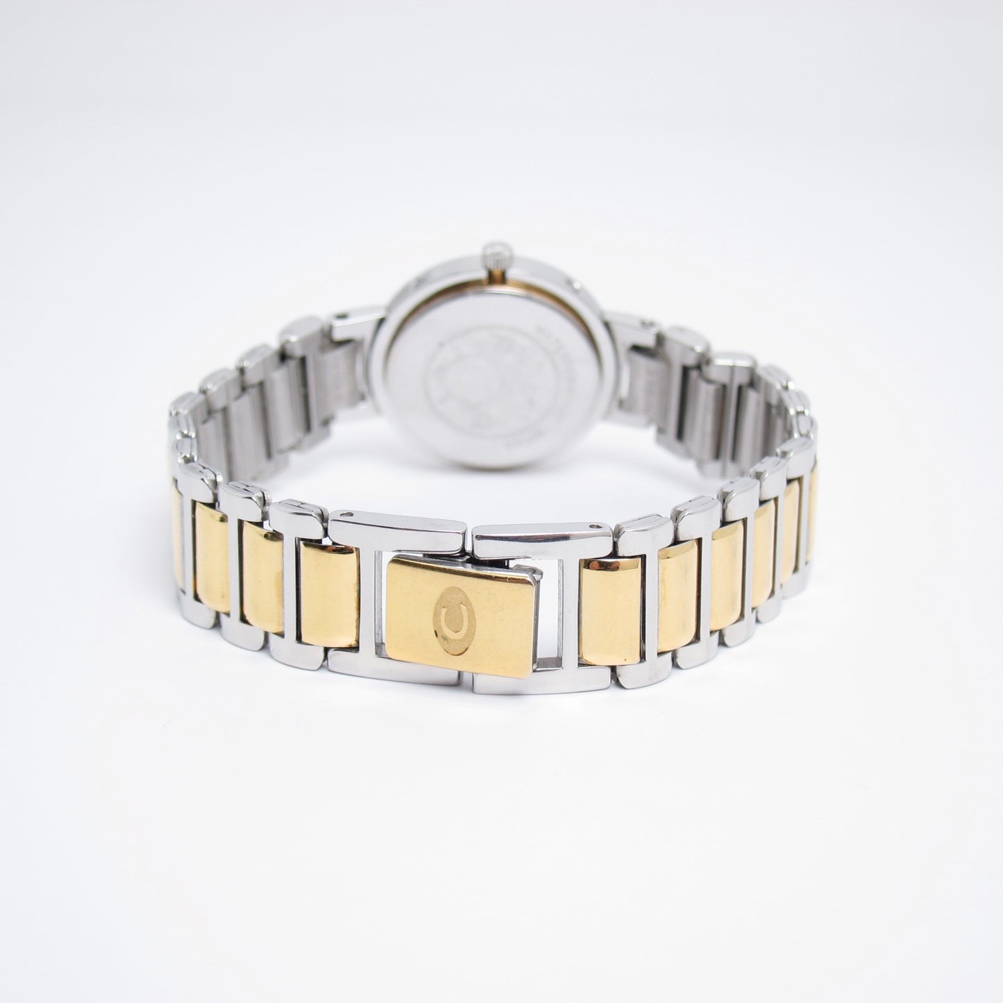 Hermes Vintage Clipper White Face with Date Two Tone Watch
