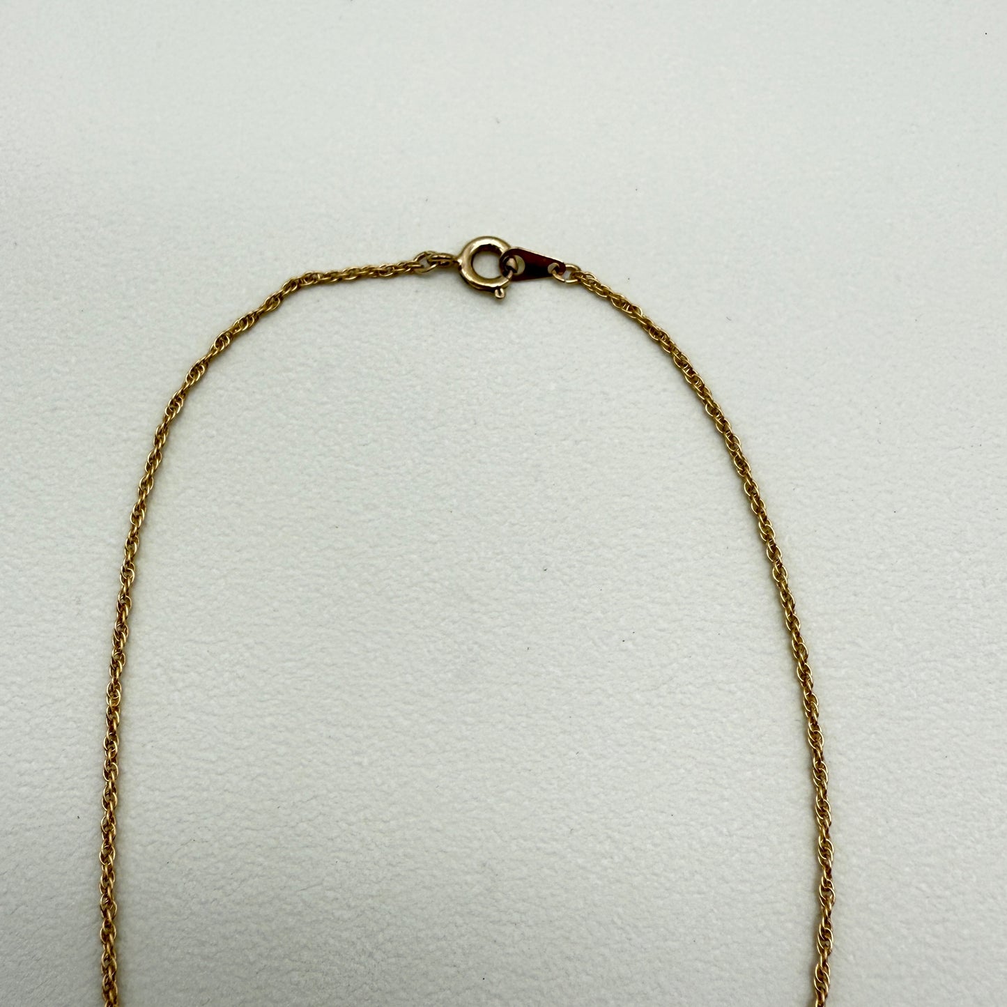 Givenchy Vintage Green Color G Logo in Rhombus Pendant Golden Necklace