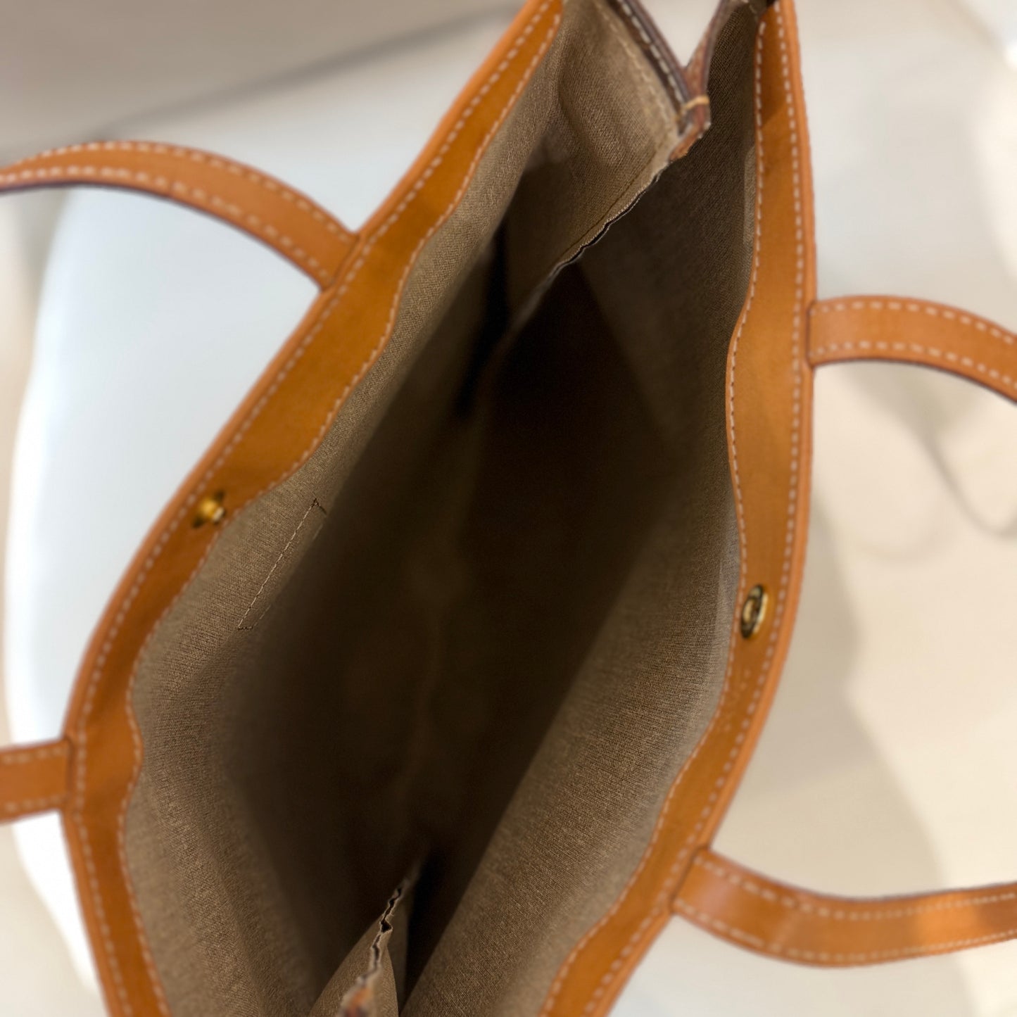 Celine Macadam Brown Tote Bag