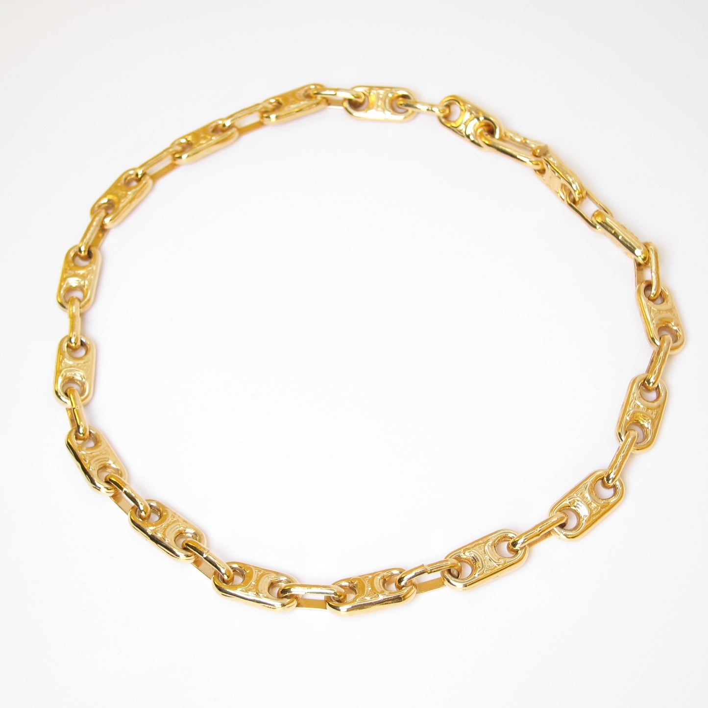 Celine Vintage Maillon Triomphe Chain Necklace