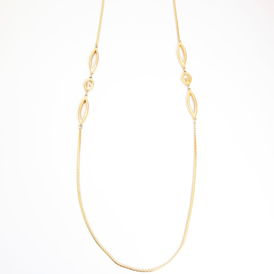 Givenchy Vintage G Logo Golden Long Necklace
