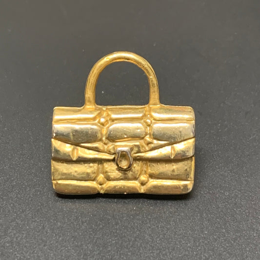 Celine Vintage Bag Motif Golden Pin