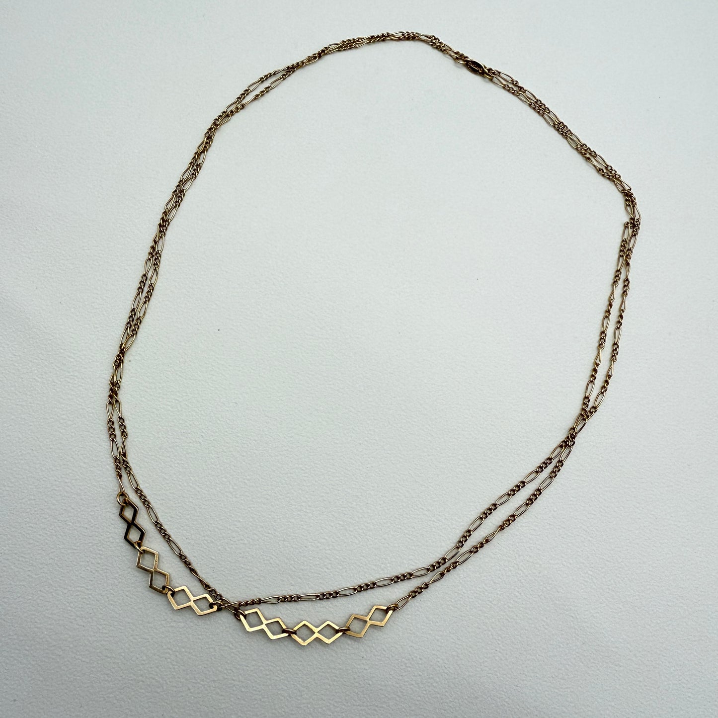 Christian Dior Vintage Stylish Golden Long Necklace