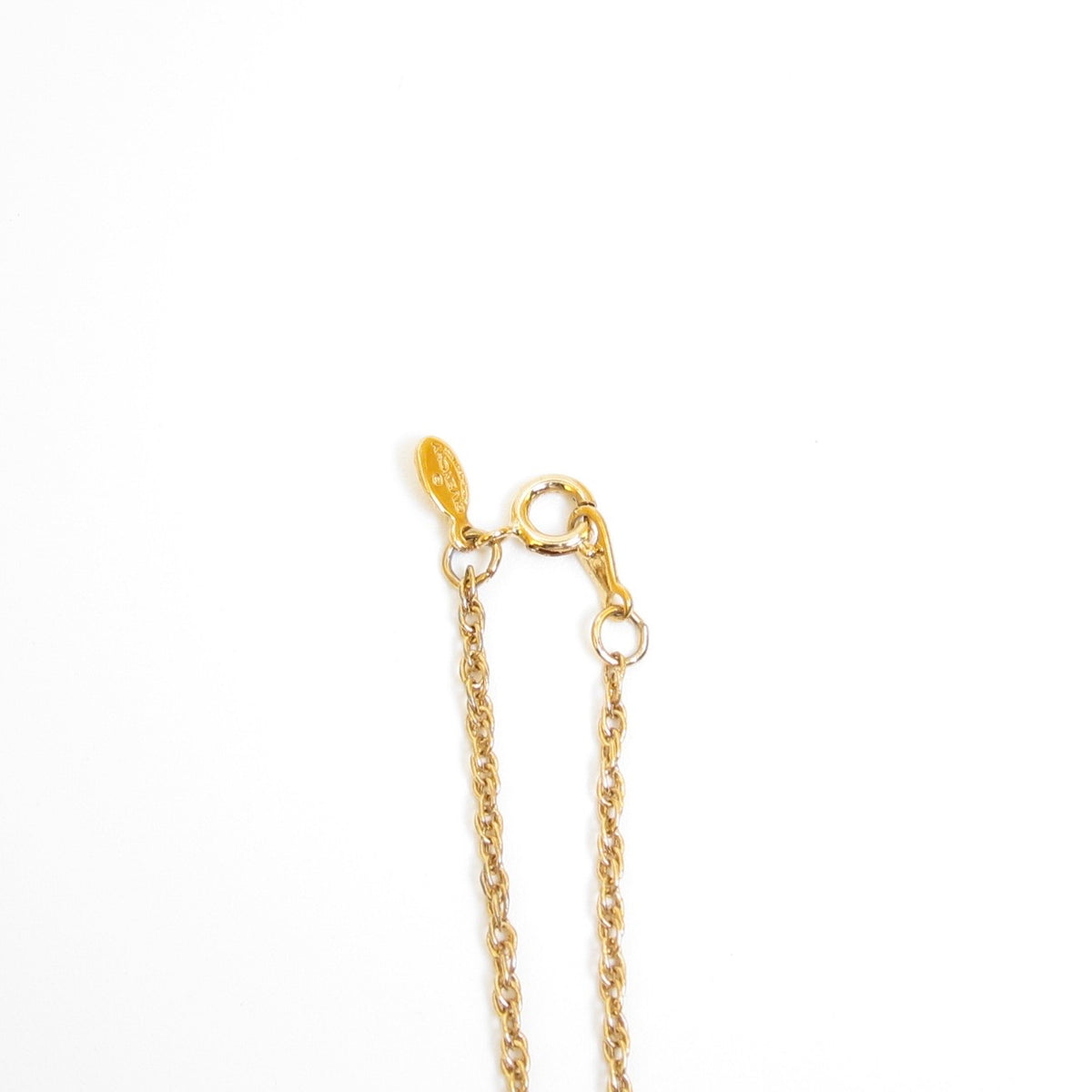 Givenchy Vintage Crystal G Pendant Necklace